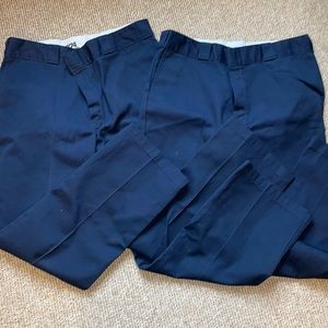 2 NWOT Dickies 36x30 navy blue 874 original fit pants